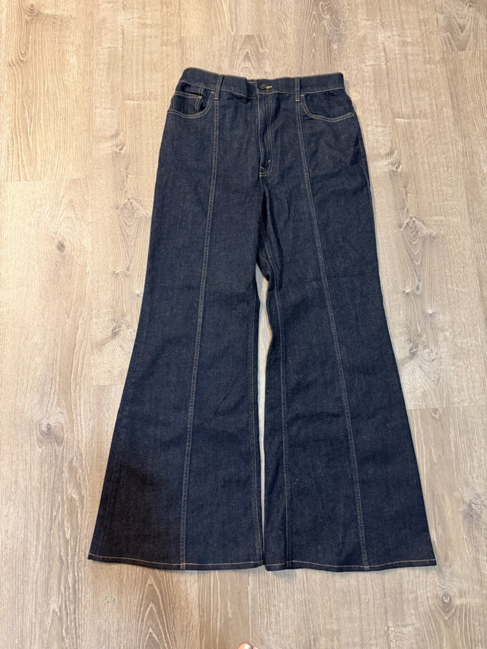 Polo Ralph Lauren Wide Leg Flare Jeans Dark Wash High Rise Size 12